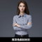 【常規】長袖斜紋亮灰色襯衫